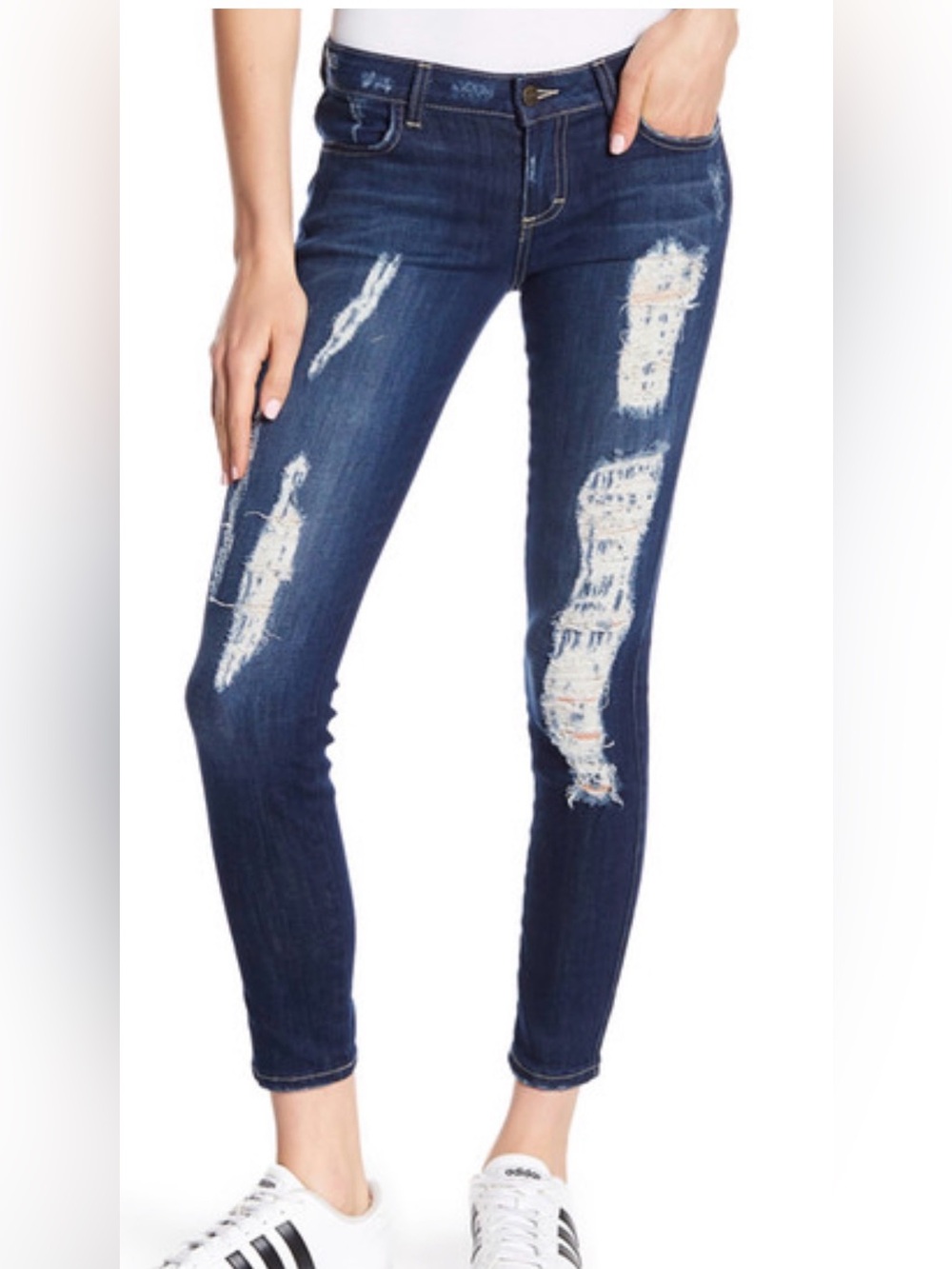 Siwy Hannah Bluestorm Skinny Jeans Size 28 Stretch Denim Distressed